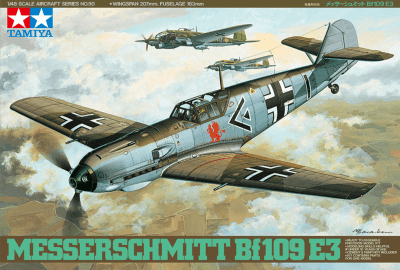 Model Kit Tamiya: Messerschmitt Bf109E-3