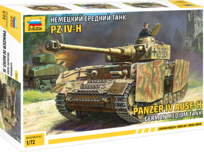 Model Kit Zvezda: 5017 Panzer IV Ausf.H German Medium Tank1