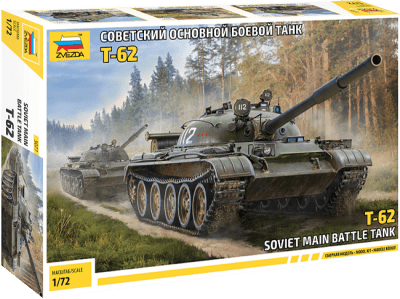 Model Kit Zvezda: 5077 T-62 Soviet Main Battle Tank