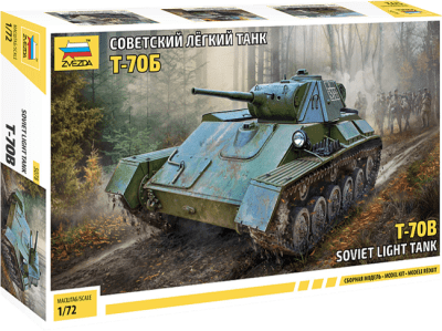 Model Kit Zvezda: 5078 T-70B Soviet Light Tank1