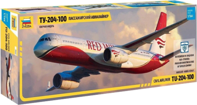 Model Kit Zvezda: 7023 Civil Airliner TU-204-1001