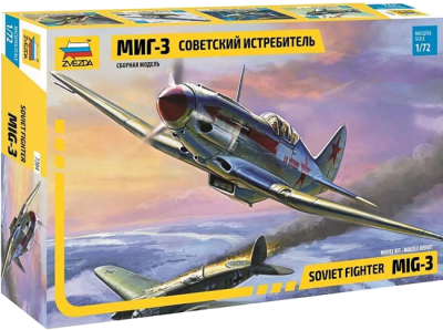 Model Kit Zvezda: 7204 Soviet Fighter MiG-3