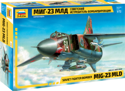 Model Kit Zvezda: 7218 Soviet Fighter Bomber MiG-23 MLD1