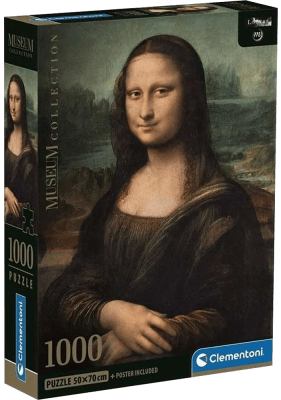 Puzzle 1000 Piezas Museum Clementoni Leonardo Mona Lisa1