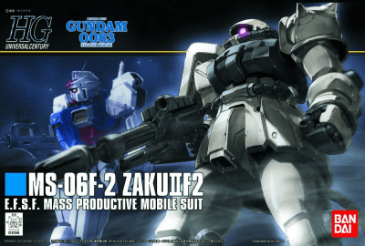 Model Kit Bandai Hobby HG: MS-06F-2 Zaku II F2 (Mass Productive Mobile Suit)1