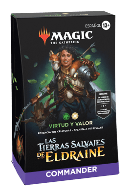 Commander Deck MTG: Las Tierras Salvajes de Eldraine Español Virtud y Valor1