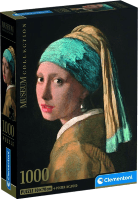 Puzzle Clementoni Museum Collection 1000 Piezas ((Veermer) Girl with a Pearl Earring)