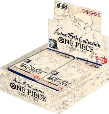 Caja de Sobres One Piece CG: EB02 Extra Booster 02 Anime 25th Collection