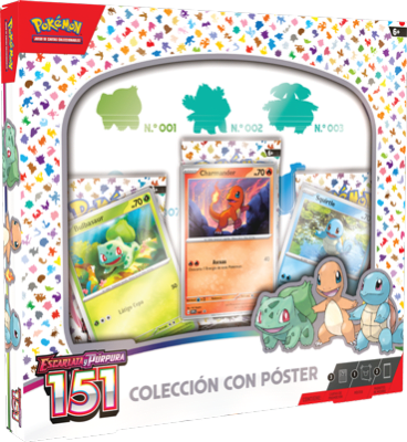 Pokémon TCG: Escarlata y Púrpura 151 Poster Collection Español1