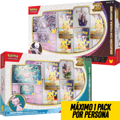 PREVENTA Pack 2 Colección con Figura Pokemon TCG: Celebracion 30 Aniversario