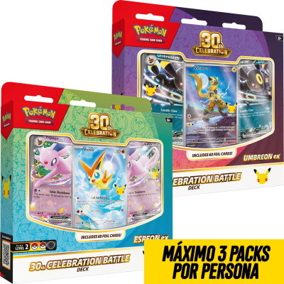 PREVENTA Pack 2 Battle Deck Pokemon TCG: 30th Celebration1