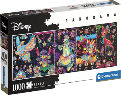 Puzzle Clementoni High Quality Collection Panorama 1000 Piezas Disney (Animales Coloridos)1