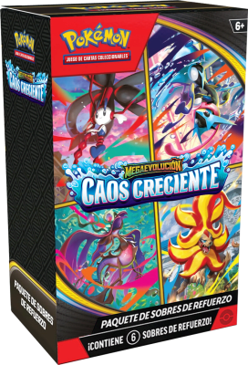 PREVENTA Booster Bundle Pokémon TCG: Megavolucion - Caos Creciente1