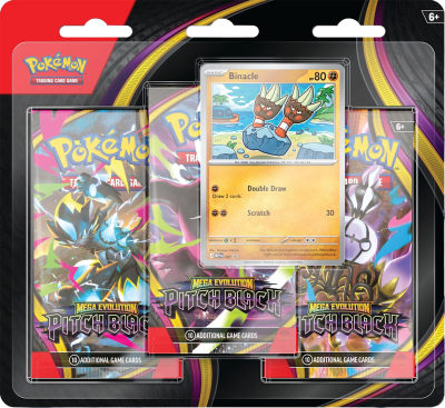 PREVENTA Blister Pokémon TCG: Mega Evolution - Pitch Black (Binacle)
