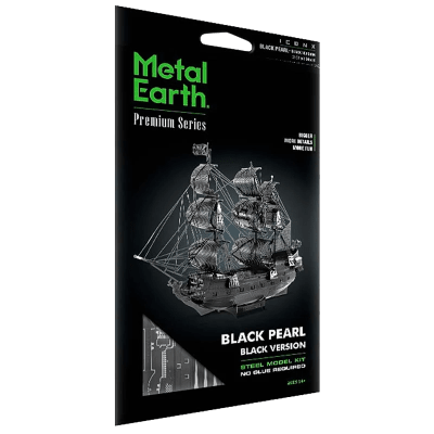 Puzzle 3D Metal Earth Premium Series: Black Pearl (Black Version)