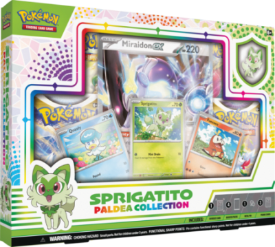 Colección con Pin Paldea Pokémon TCG: Sprigatito Español1