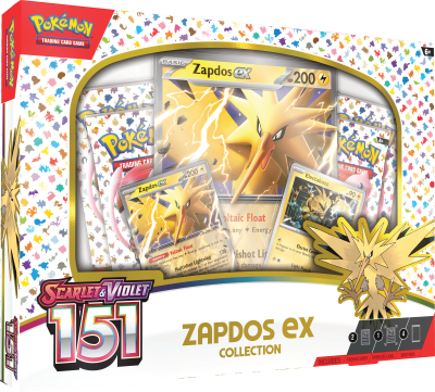 Pokémon TCG: Scarlet & Violet 151 Zapdos ex Inglés1