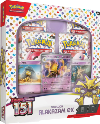Colección Alakazam EX Pokémon TCG: Escarlata y Púrpura 151