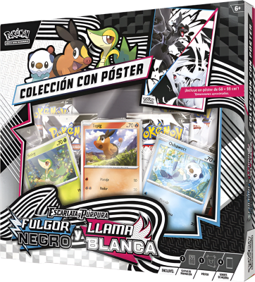 Colección con Poster Pokémon TCG: Fulgor Negro & Llama Blanca
