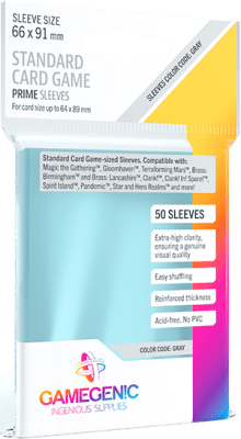 Protectores Gamegenic Standard Prime 66x91 mm1