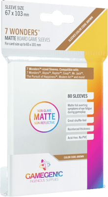 Protectores Gamegenic 7 Wonders Matte 67x103 mm 