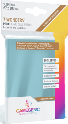 Protectores Gamegenic 7 Wonders Prime 67x103 mm 