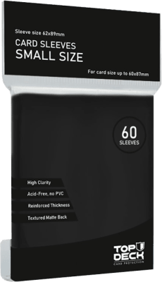 Protectores Top Deck Small Size (Negro)