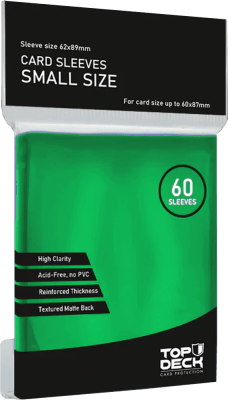 Protectores Top Deck Small Size (Verde)
