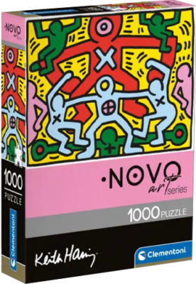 Puzzle Clementoni Novo Art Series 1000 Piezas Keith Haring (Number Three)1