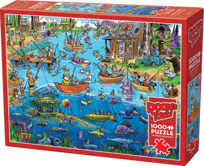 Puzzle Cobble Hill DoodleTown 1000 Piezas (Gone Fishing)1
