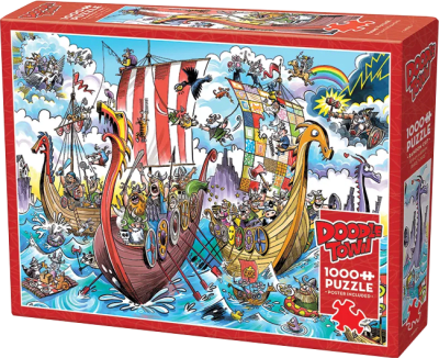 Puzzle Cobble Hill DoodleTown 1000 Piezas (Viking Voyage)1