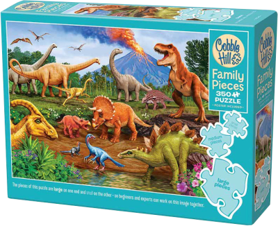 Puzzle Cobble Hill Family Pieces 350 Piezas (Dinos)1