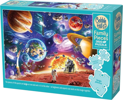 Puzzle Cobble Hill Family Pieces 350 Piezas (Space Travels)1