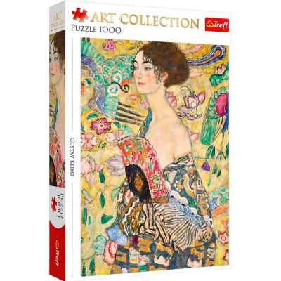 Puzzle Trefl 1000 Piezas Art Collection (Lady with Fan, Gustav Klimt)1