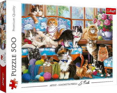 Puzzle Trefl 500 Piezas (Cat Family)1