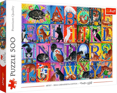 Puzzle Trefl 500 Piezas (Cat's alphabet)1