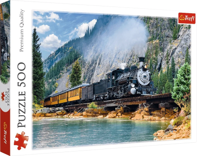 Puzzle Trefl 500 Piezas (Mountain train)1