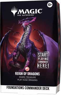 PREVENTA Commander Deck MTG: Fundations - Reing of Dragons1