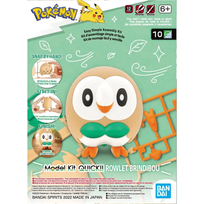 Model Kit Quick!! Bandai Hobby Pokémon: Rowlet1