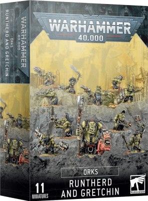 WH 40k Orks: Runtherd And Gretchin