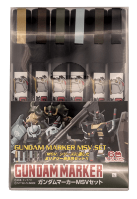 Set Marcadores Gundam Marker MSV Set1