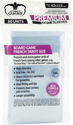 Protectores Ultimate Guard French Tarot 63x115 mm 