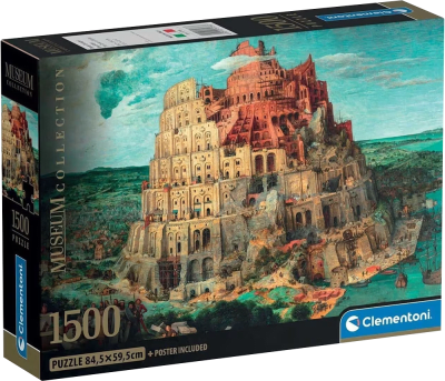 Puzzle 1500 Piezas Museum Clementoni Bruegel The Tower of Babel1