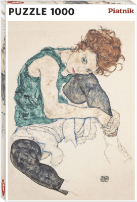 Puzzle Piatnik 1000 Piezas ((Schiele) Sitting Woman)