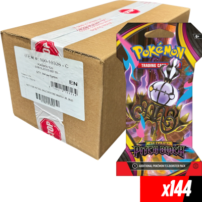 PREVENTA CASE Sleeved Booster Pokémon TCG: Mega Evolution - Pitch Black1