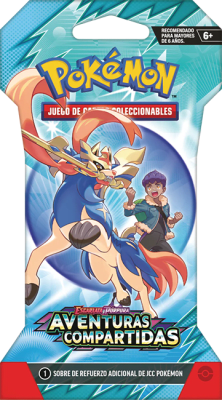 Sleeved Booster Pokémon TCG: Aventuras Compartidas