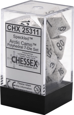 Chessex Die Rol Set Speckled (Arctic Camo)1