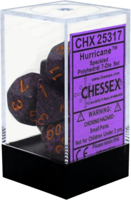Chessex Die Rol Set Speckled (Hurricane)1
