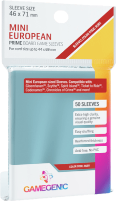 Protectores Gamegenic Mini European Prime 46x71 mm 