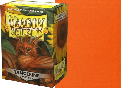 Protectores Dragon Shield Standard Matte: Tangerine